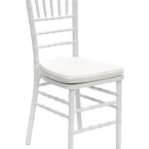 Silla Chiavari Blanca Con Cojin